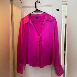 Bright pink dress shirt